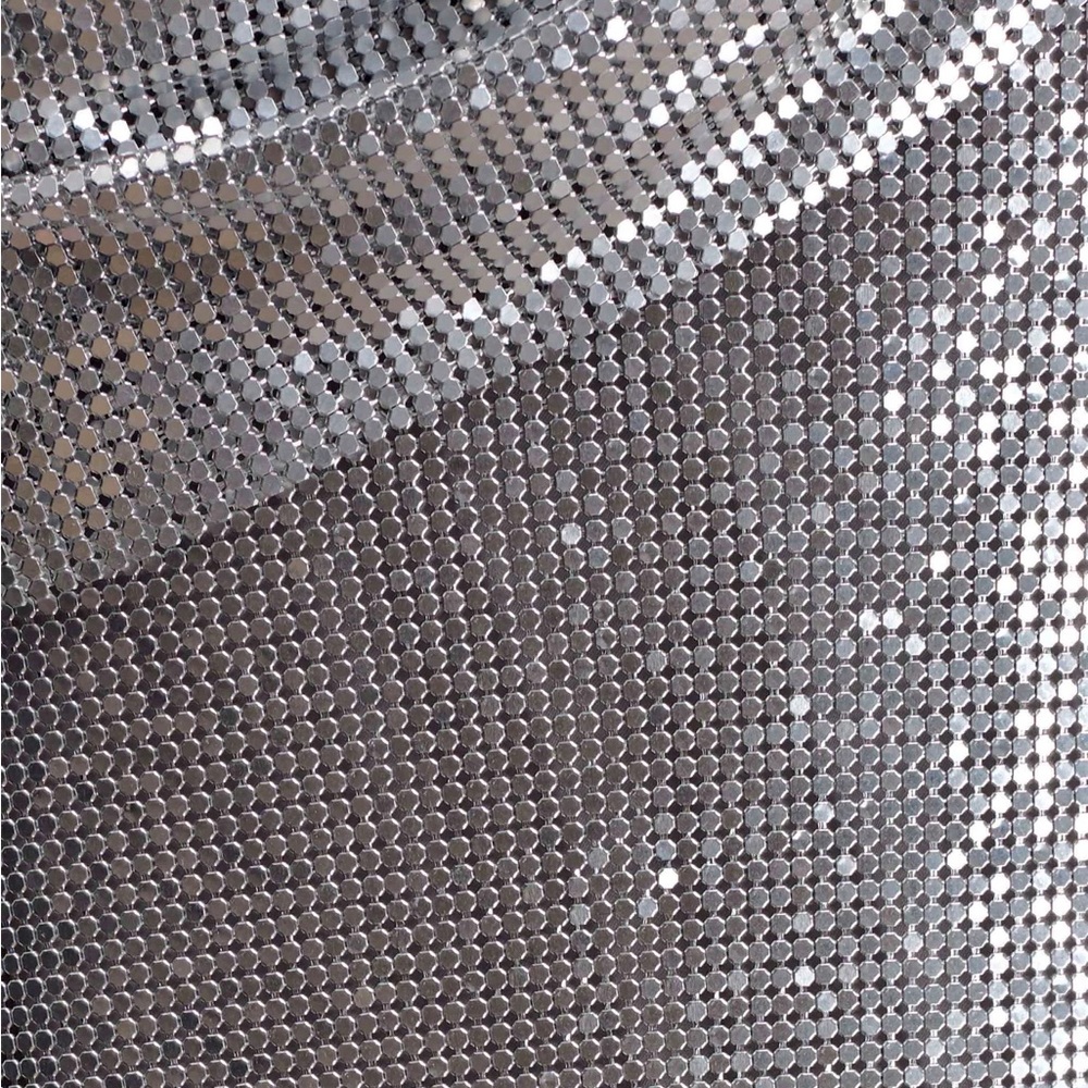 Meshki Silver Sequin Material NWT - image 2